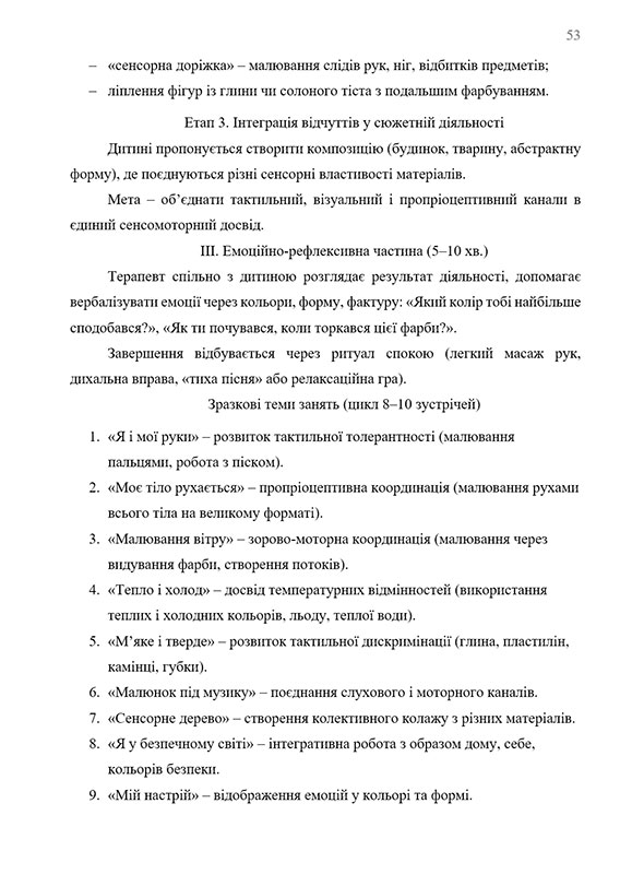 Зразок оформлення тематики занять для учнів в дипломній роботі