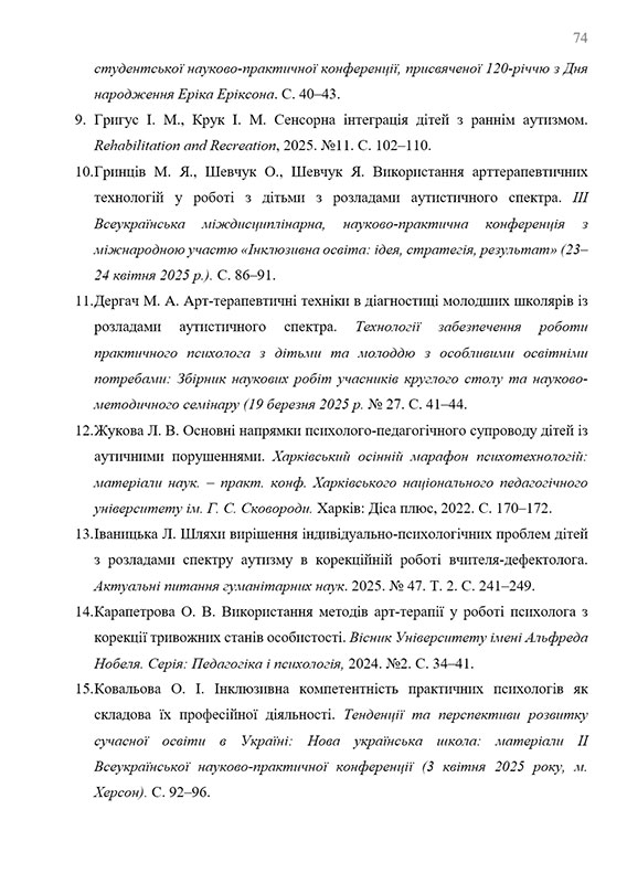 Зразок оформлення списку використаних джерел до дипломної роботи - Сторінка 2