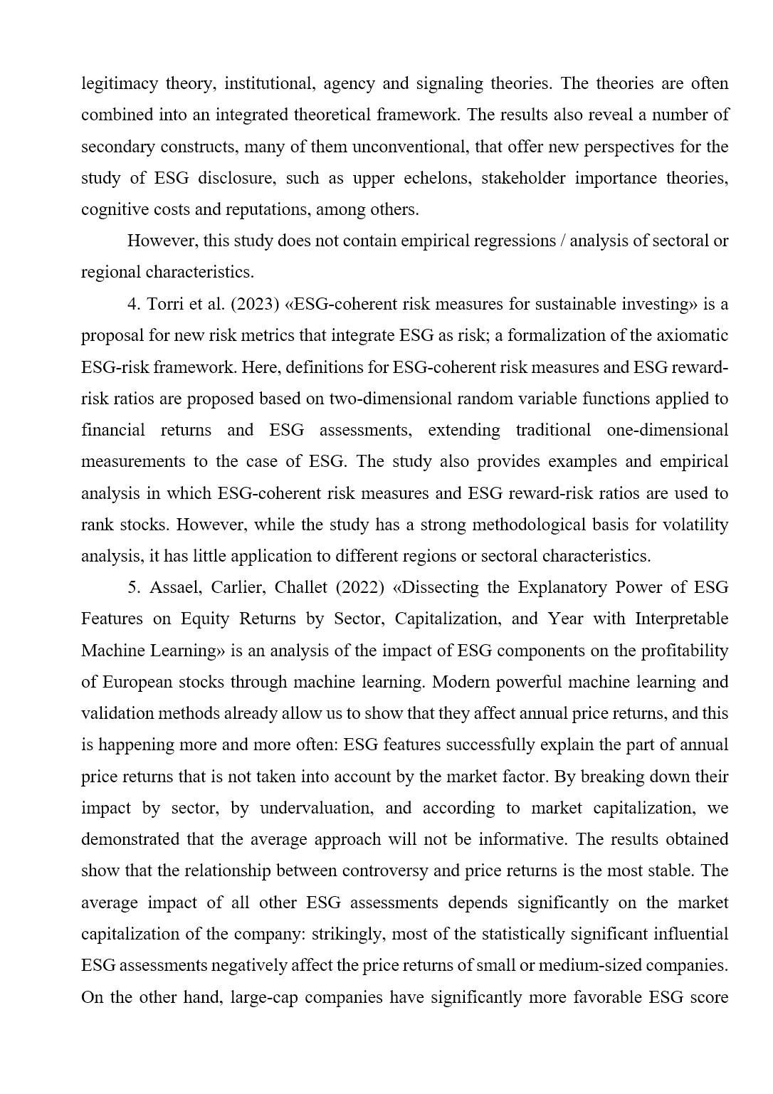 Зразок оформлення огляду праць науковців англомовної дипломної роботи рівня Bachelor’s / Master’s