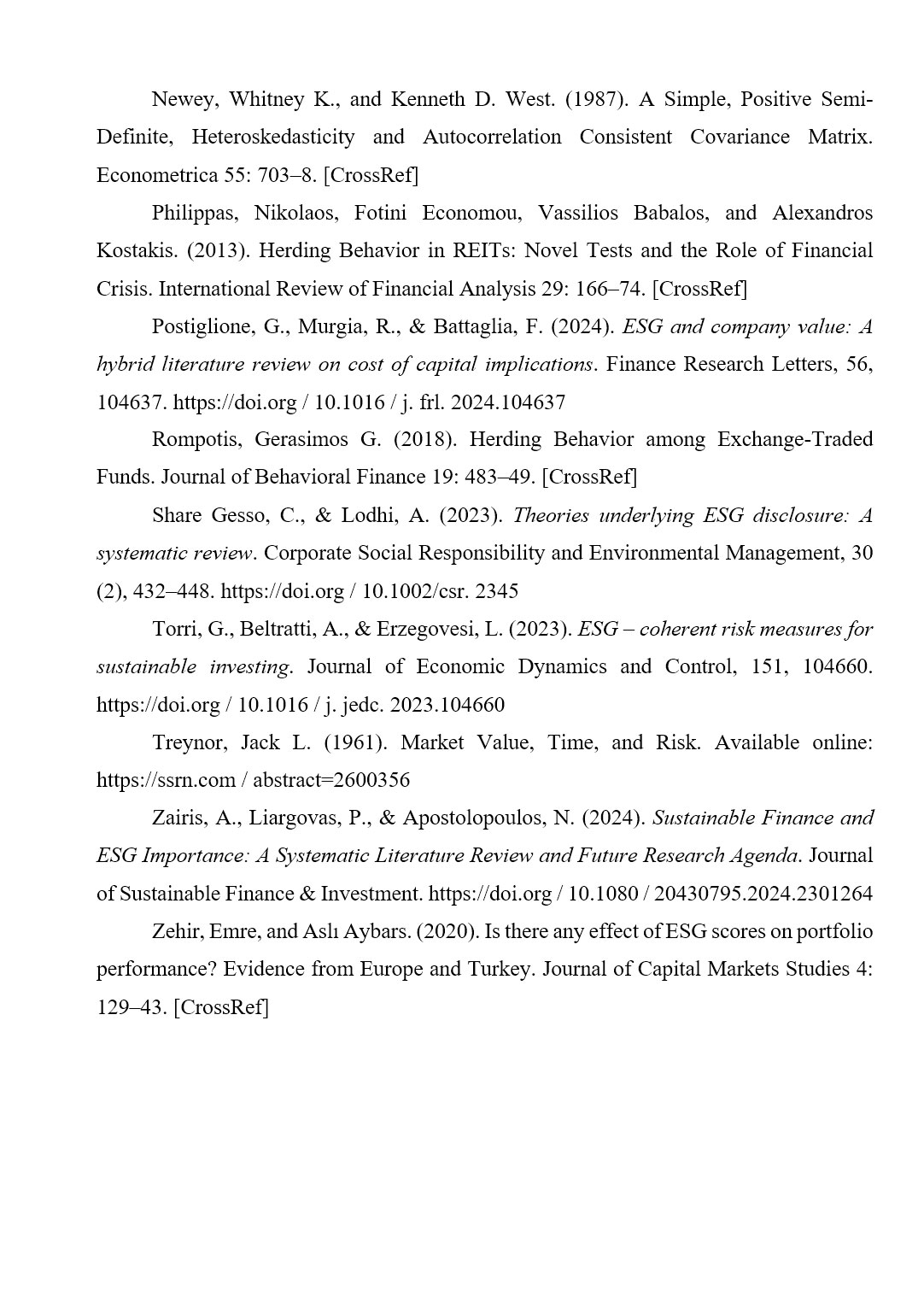 Зразок оформлення списку використаних джерел в англомовній дипломній роботі Bachelor’s / Master’s - 2ст.
