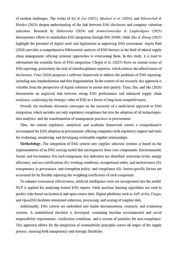 Зразок оформлення методології дослідження в англомовній науковій статті