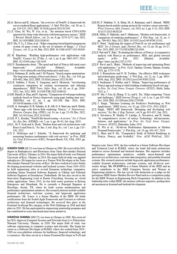Зразок оформлення References та авторської біографії в науковій статті стандарту IEEE